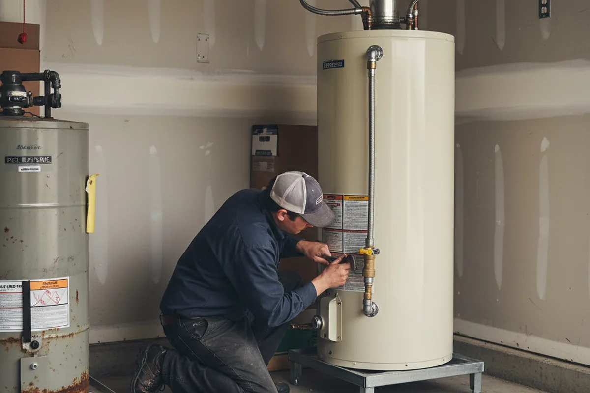 Water heater and shutoff valve replacement in Milledgeville